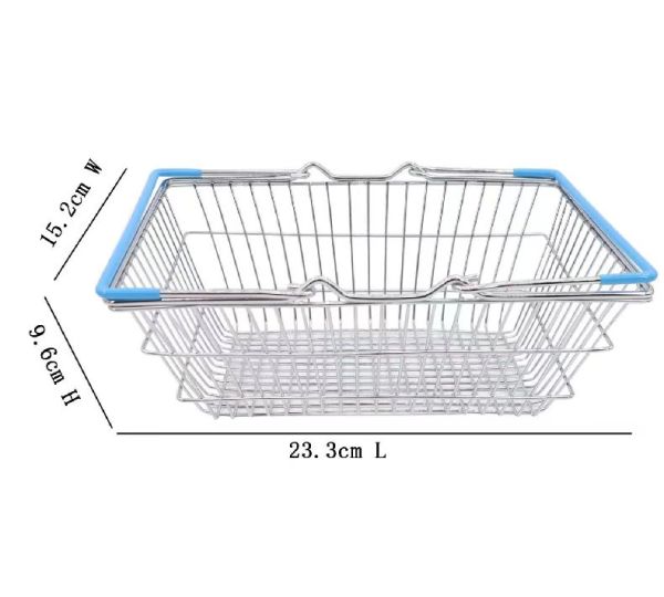 Shopping Basket with Blue Handle
