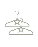 Living Textiles | 6pk Coat Hanger- Stars- Sage