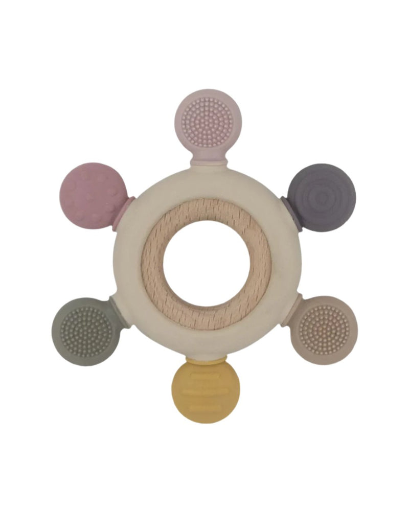 Multi-Surface Teething Wheel - Rose