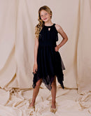 Designer Kidz | Angelene Panelled Dress-Navy