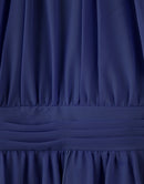 Designer Kidz | Angelene Panelled Dress-Navy