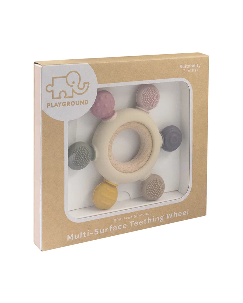 Multi-Surface Teething Wheel - Rose