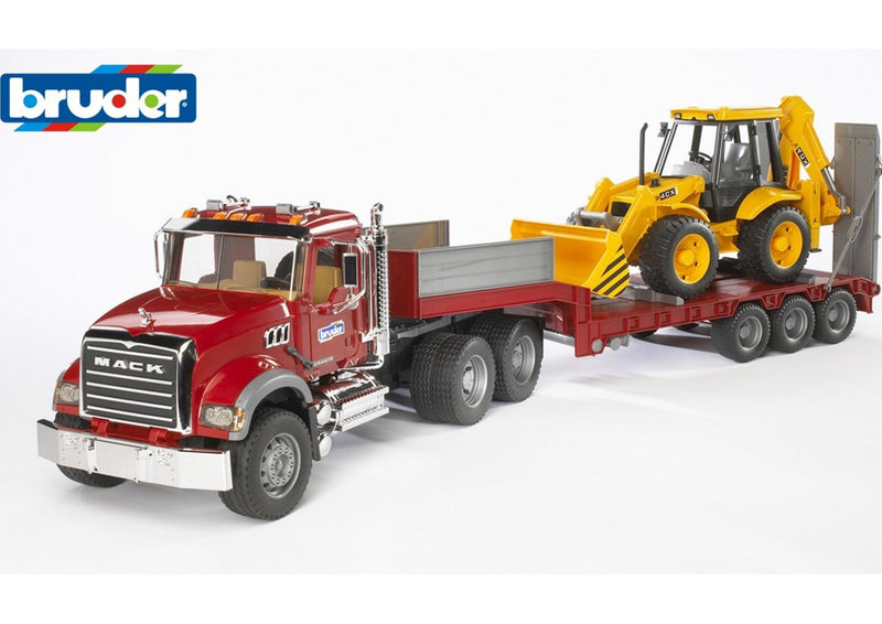 Bruder | MACK Granite L/Loader and JCB Backhoe