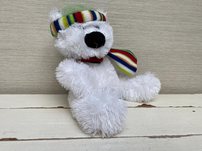 Russ Berrie Snowy Days ‘Nanuk’ Polar Bear Soft Plush Toy 9”