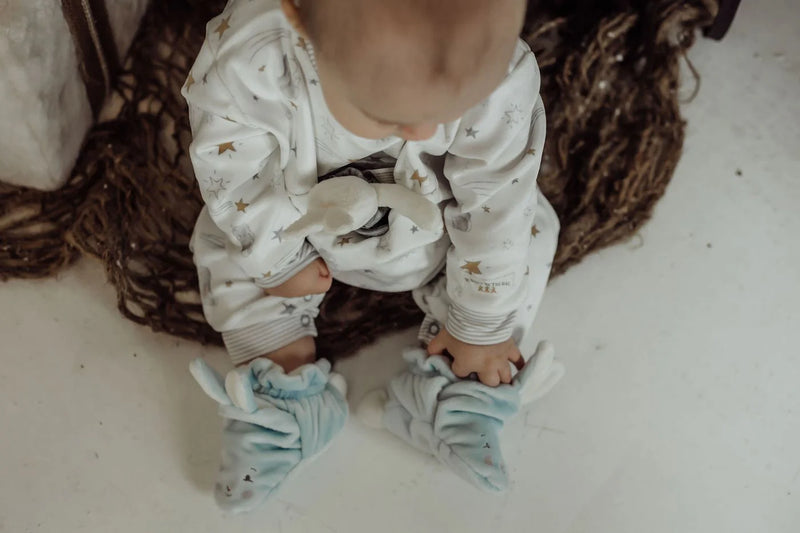 BUNNIES BY THE BAY | Bud Hoppy Feet Slippers (boxed)
