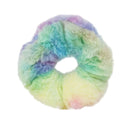 Pink Poppy | Rainbow Fur Scrunchie