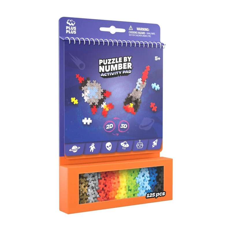 Plus-Plus - Activity Pad - Puzzle by Number - Space