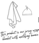 Snuggle Hunny | Cloud Chaser Baby Jersey Wrap & Beanie Set