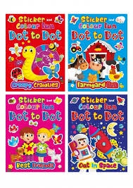 Sticker & Colour Fun Dot to Dot Best friends