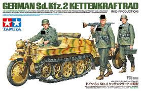 Tamiya 1/35 German Sd.Kfz.2 Kettenkraftrad (Mid-production) Plastic Model
