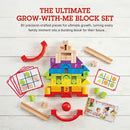 Hape | Grow-with-Me Blocks, 80pcs