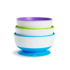 Munchkin 3pk Stay-Put Suction Bowls