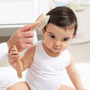 living textiles | 3 Pieces Wooden Brush & Comb Set in Brown