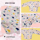 Silly Billyz: Wipe Clean Long Sleeve Bib - Ladybugs