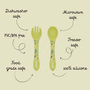 Sassi Silicone Cutlery Set - Chewy The Dinosaur