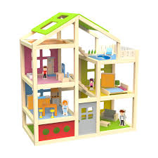 Classic World Wooden Doll Villa, 28pcs