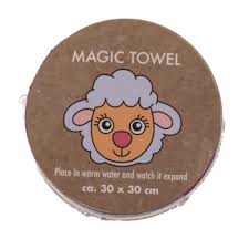 Magic cotton towel, Farm Animals - Assorted