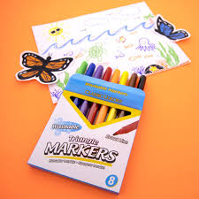 Bazic | Washable Markers Broad Line Jumbo Triangle 8 Colour