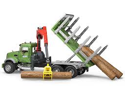 MACK Granite Timber Truck w/Loading Crane