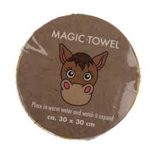 Magic cotton towel, Farm Animals - Assorted