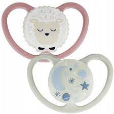 NUK - Space Night Silicone Soother 6-18m 2pc - Fox & Firefly