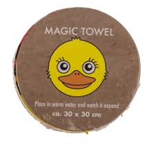 Magic cotton towel, Farm Animals - Assorted