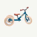 Blue Matt Vintage Trybike, Cream Tyres and black ring (3 wheel)
