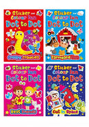 CHILDREN'S KIDS STICKER DOT 2 DOT BOOK - FARMYARD