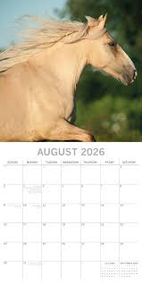 Horses Square Calendar 2026