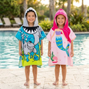Boys Hooded Poncho Towel 60x120cm