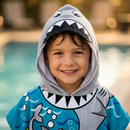 Boys Hooded Poncho Towel 60x120cm