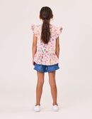 Radicool Kids | Chambray Frill Short - Blue