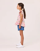 Radicool Kids | Chambray Frill Short - Blue