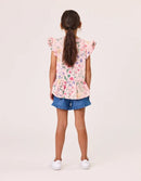 Radicool Kids | Wild Flowers Frill Tee - Multi