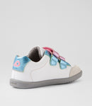 Bobux | I Walk Blaze Girls Shoes - White/Pink Metallic