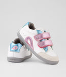 Bobux | I Walk Blaze Girls Shoes - White/Pink Metallic
