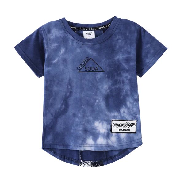 Cracked Soda Javier Essential Tee Blue Wash 3-8