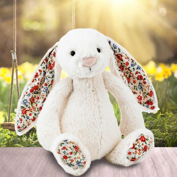 Jellycat Bashful Bunny Blossom Small Cream (18cm)