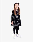 The Girls Club | Black Flower Heart Shirt Dress