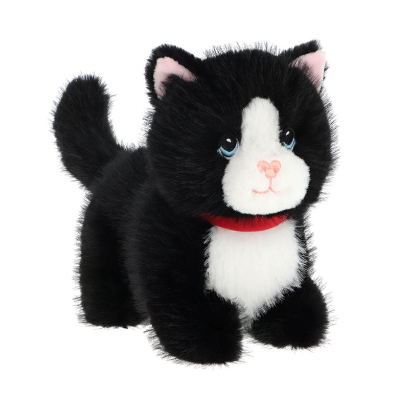 Keeleco Standing Cat Black Kitten 18 cm Soft Toy