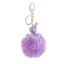 Bag Charm - Bunny Fluffy Ceramic/Diamantes