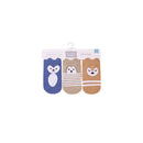 Hudson Baby 3pk Non Skid Socks - Animals