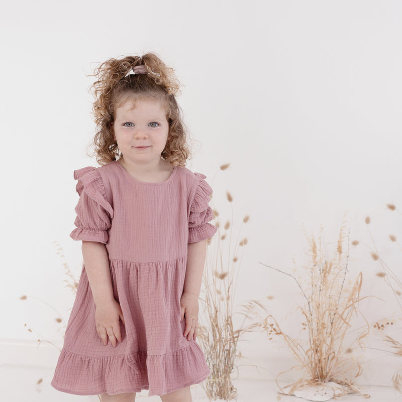 Aster & Oak - Rosette Muslin Dress