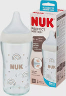 NUK Perfect Match Glass Bottle Temperature Control | Anti Colic Vent
