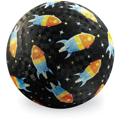 Crocodile Creek Playground Ball (Rockets) - 7 Inches