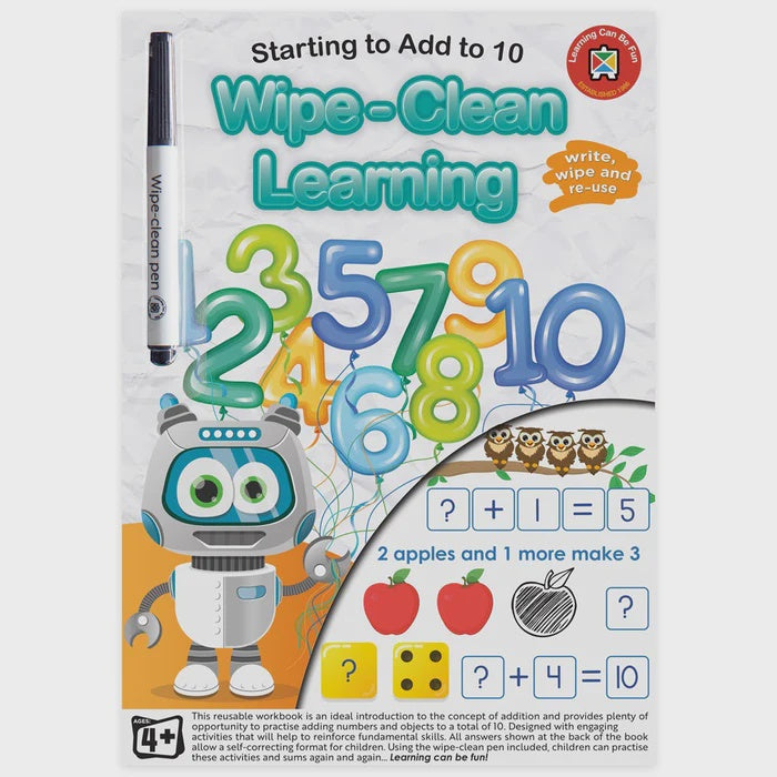 Wipe-Clean Learning | Starting to Add to 10