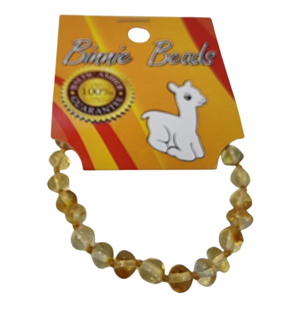 Amber Baby Bracelet -  Binnie Beads