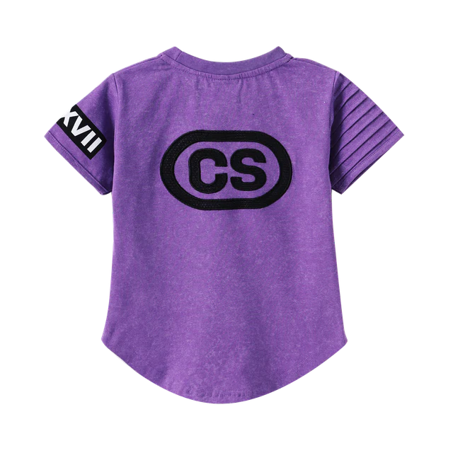 Cracked Soda | Lennox CS Mesh Tee 3-8yrs- Purple Wash