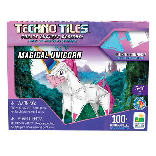 The Learning Journey | Techno Tiles 100 pcs - Magical Unicorn