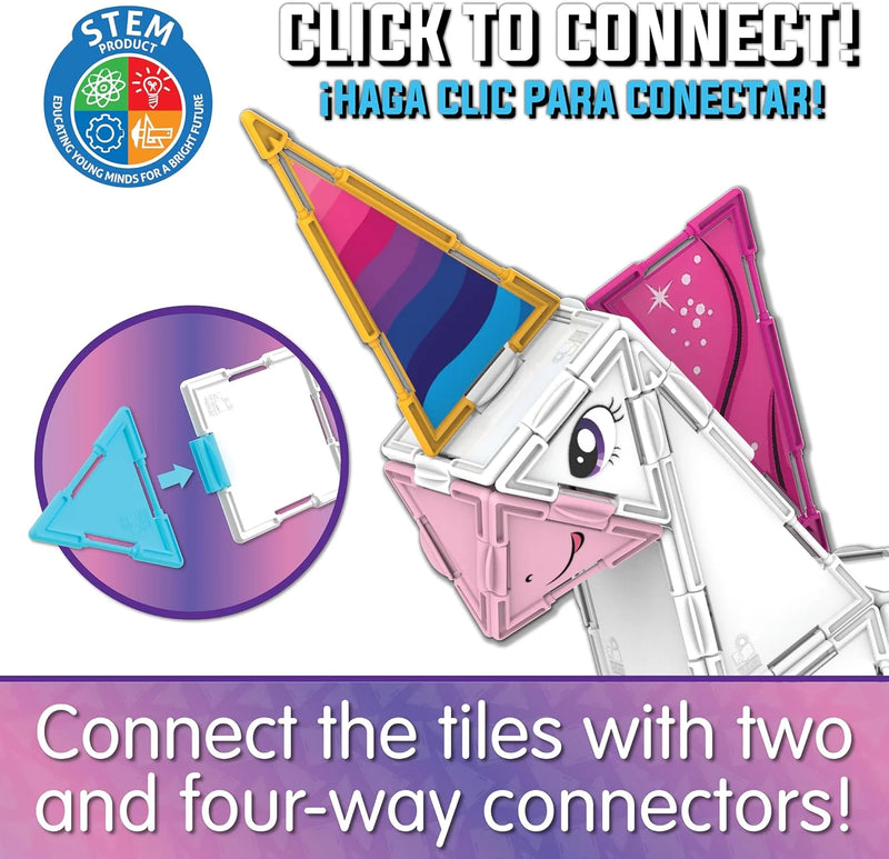 The Learning Journey | Techno Tiles 100 pcs - Magical Unicorn
